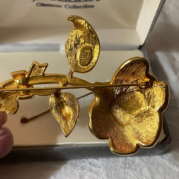 Nolan Miller Gold and Silver Sparkling Brooch - Picture 4 of 7